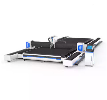 6000 Blechtafel-Laser-Schneider 20040R Watt-Schrägflächen-Laser-Schneidemaschine-50mm
