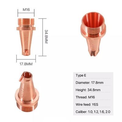 Der Höhen-34.8mm Laser-Schneider-Düse Laser-Schweißens-der Düsen-D17.8
