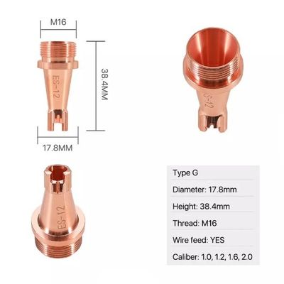 M16 D17.8 Laser-Schweißer-Nozzles For Fiber-Laser-Schweißgerät
