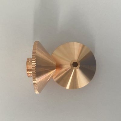 Die Laser-Messerkopfteile verkupfern, hohe Leistungsfähigkeit und Genauigkeit mit einer Düse zu versehen